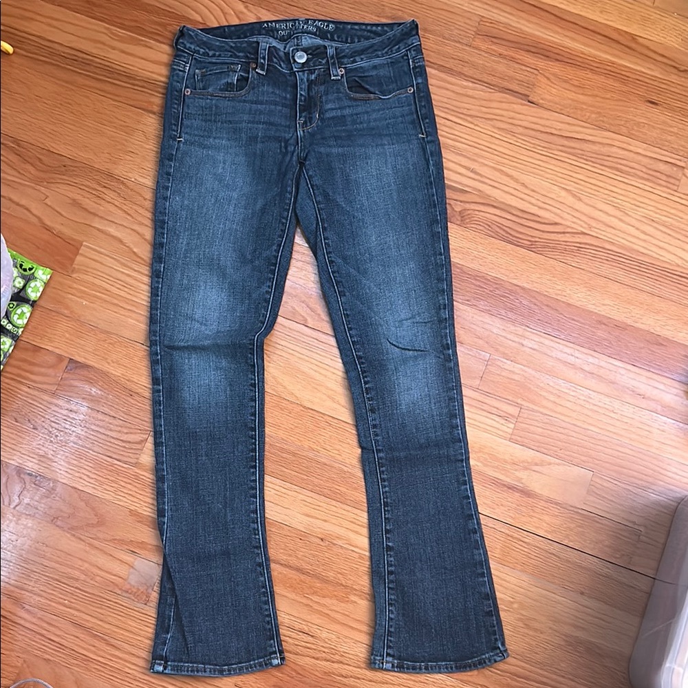 Blue Flare Wide Leg Jeans with Medium Wash